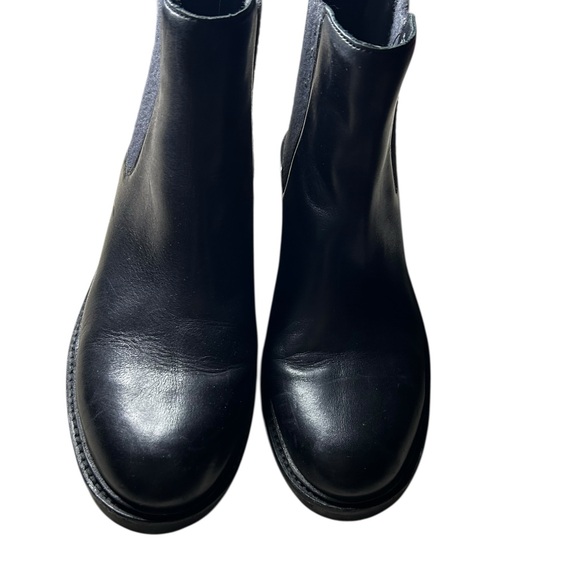 Vince Camuto Black Leather Ankle Booties - Picture 3 of 4